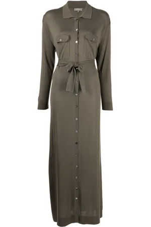 N.PEAL Belted shirt dress