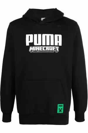 PUMA Minecraft logo-print hoodie