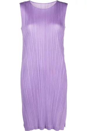PLEATS PLEASE ISSEY MIYAKE Kobieta Sukienki Dzienne - Purple