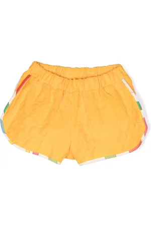 PUCCI Junior Stripe-detail monogram-jacquard shorts