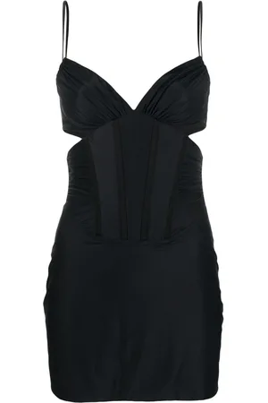 MISBHV Cut-out spaghetti-strap minidress