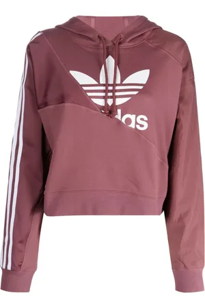 adidas Cropped drawstring hoodie