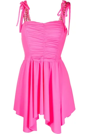 AMEN Asymmetric flared mini dress