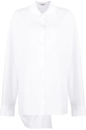 GOEN.J Twist-detailing cotton shirt