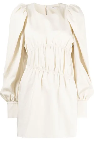 GOEN.J Puffed-sleeves ruched dress