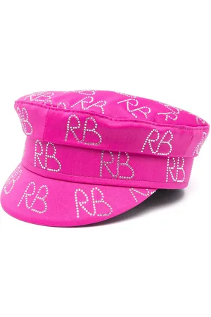Ruslan Baginskiy Crystal-embellished baker boy hat