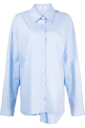 GOEN.J Twisted-back cotton shirt
