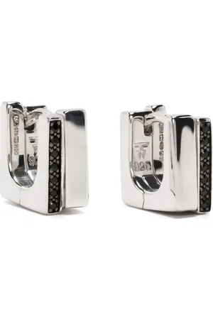 TOM WOOD Sterling Step spinel huggie earrings