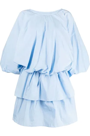 GOEN.J Balloon-sleeves poplin dress