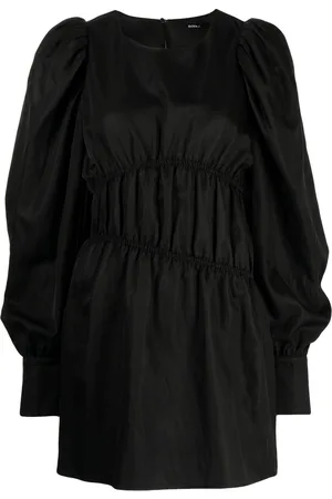 GOEN.J Puffed-sleeves ruched dress