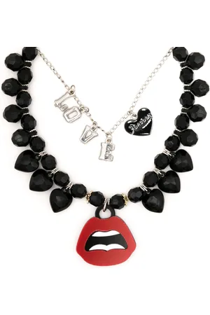 AMIR SLAMA Lips-motif layered necklace