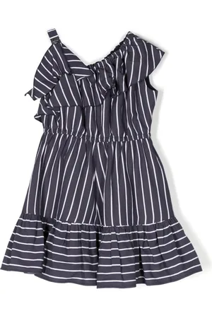 MONNALISA One-shoulder striped dress