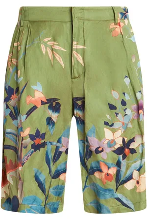 Etro Floral-print deck shorts