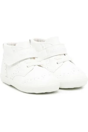Miki House Touch-strap lace-up sneakers