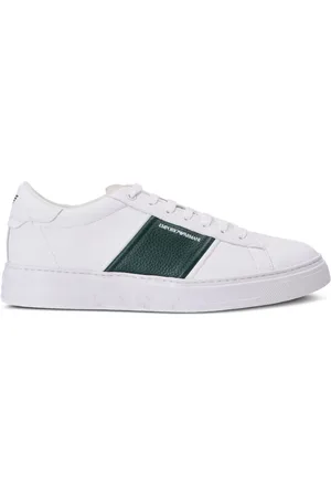 Emporio Armani Logo-print low-top leather sneakers