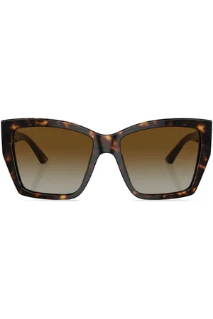 Bvlgari Oversize-frame logo-plaque sunglasses