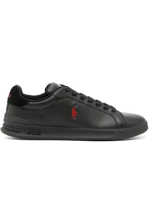 Ralph Lauren Embroidered-pony low-top sneakers