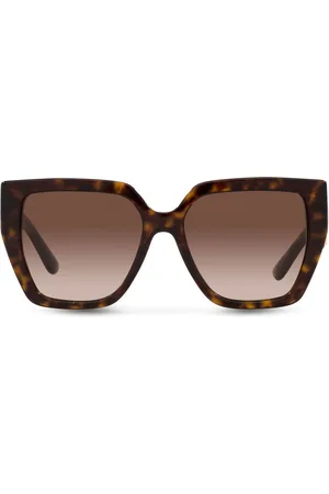 Dolce & Gabbana Tortoiseshell logo-plaque arm sunglasses