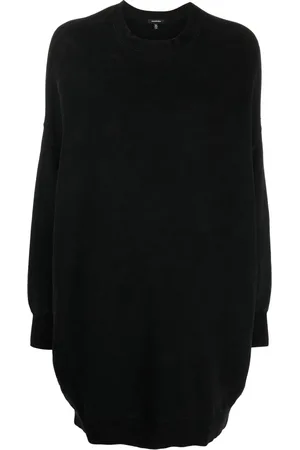R13 Grunge crew neck sweatshirt dress