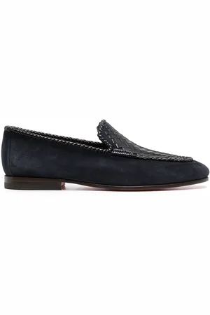 santoni Gough interwoven-design loafers