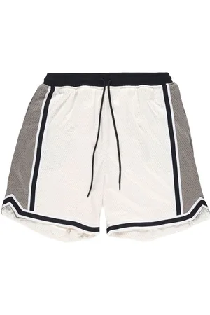 JOHN ELLIOTT Drawstring-waist stripe-trim shorts