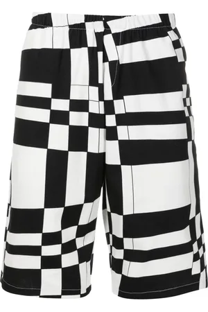 AMIR SLAMA Graphic-print knee-length shorts