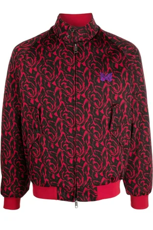 Baracuta Graphic-pattern funnel neck jacket
