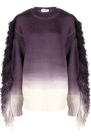 The Attico Rundie fringed ombré jumper