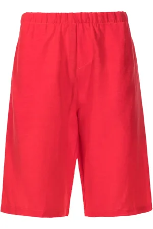 AMIR SLAMA Elasticated-waistband linen shorts
