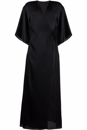 CARINE GILSON Tie-waist silk dressing gown