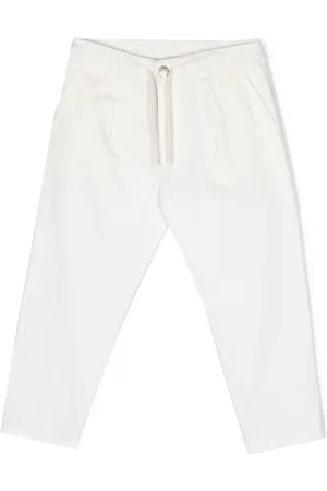 Emporio Armani Drawstring cotton trousers