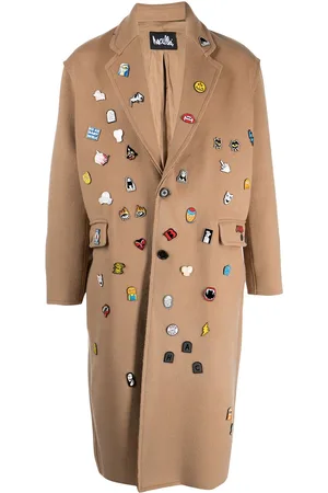 HACULLA Decorative pin-detail overcoat