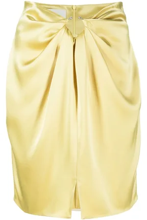Nanushka Draped satin mini skirt