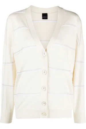 LORENA ANTONIAZZI Striped knitted cardigan