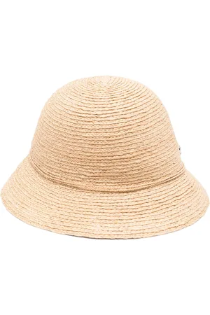 HELEN Bow-detailing raffia sun hat