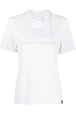Courrèges Logo-print cotton T-shirt