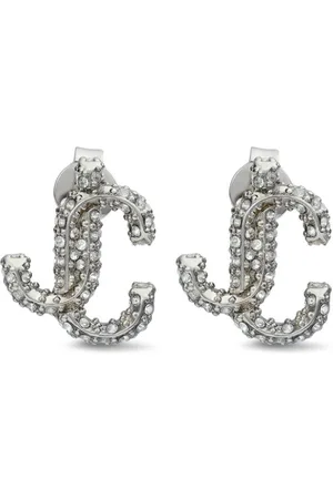 Jimmy Choo JC crystal-embellished stud earrings