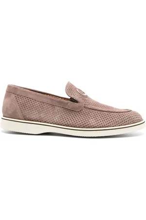 Casadei Rovesciato suede loafers