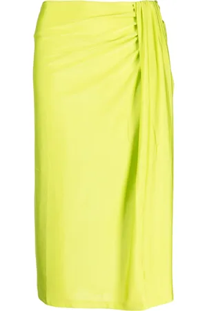 STINE GOYA Draped-design mid-length skirt