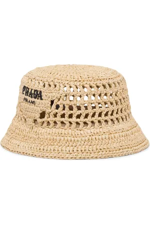 Prada Raffia bucket hat