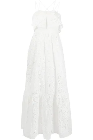 Self-Portrait Broderie anglaise maxi dress