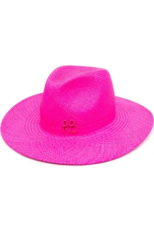 Ruslan Baginskiy Embroidered-logo straw sun hat