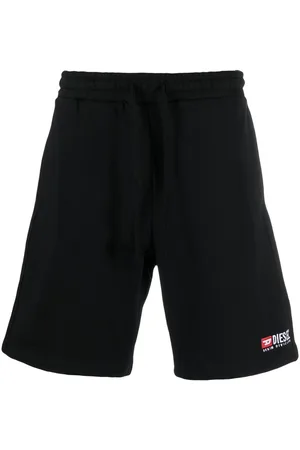Diesel P-Crown-Div logo-embroidered track shorts