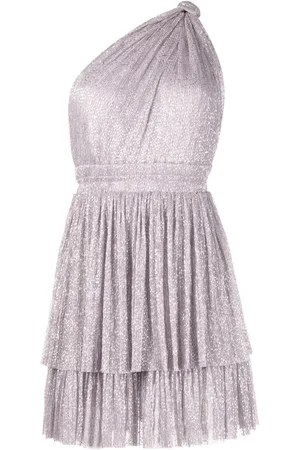 Sabina Musayev Chicago one-shoulder tiered dress