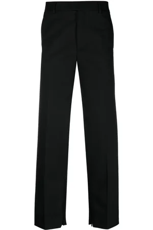 OFF-WHITE Logo-embroidered tailored trousers