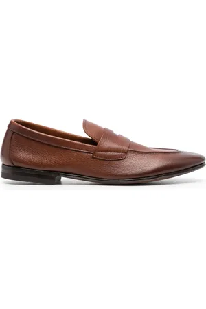 HENDERSON BARACCO Grained leather loafers
