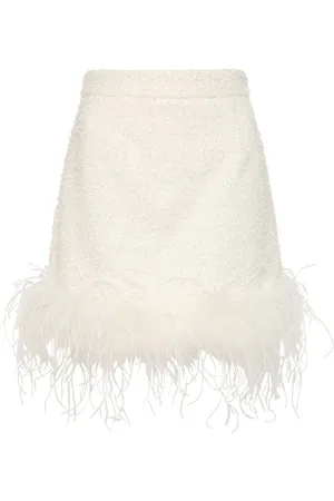 Rebecca Vallance The Departure feather-trim mini skirt