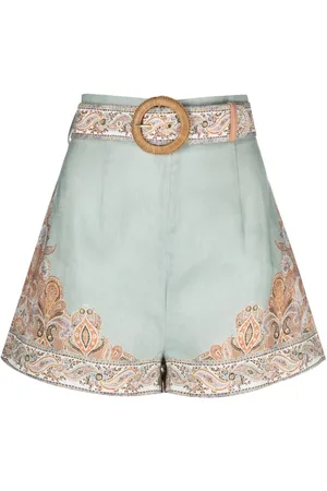 ZIMMERMANN Devi linen shorts