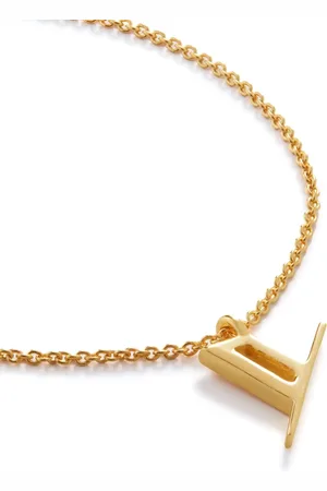 Monica Vinader 18kt vermeil Alphabet Y necklace