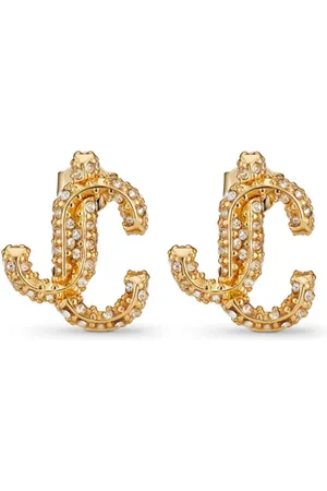 Jimmy Choo JC crystal-embellished stud earrings